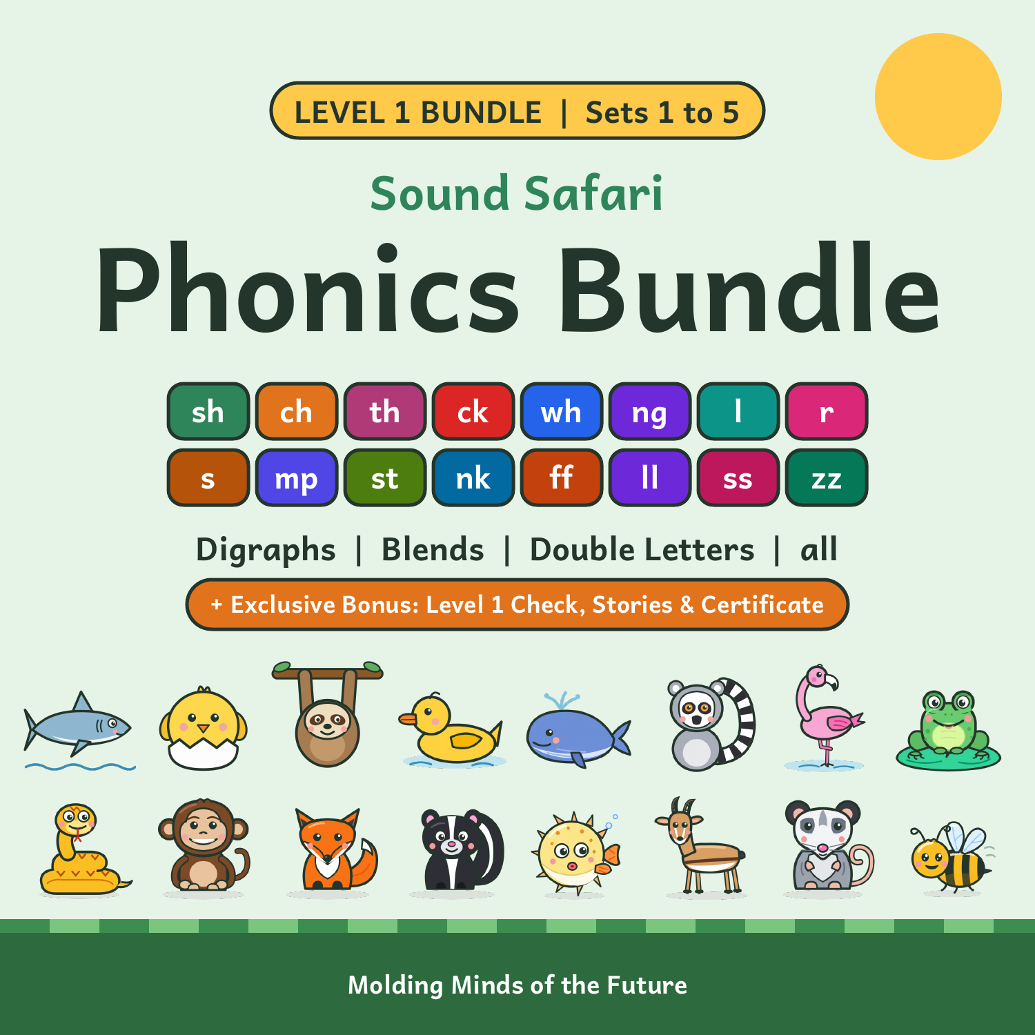 Sound Safari Phonics Bundle Level 1